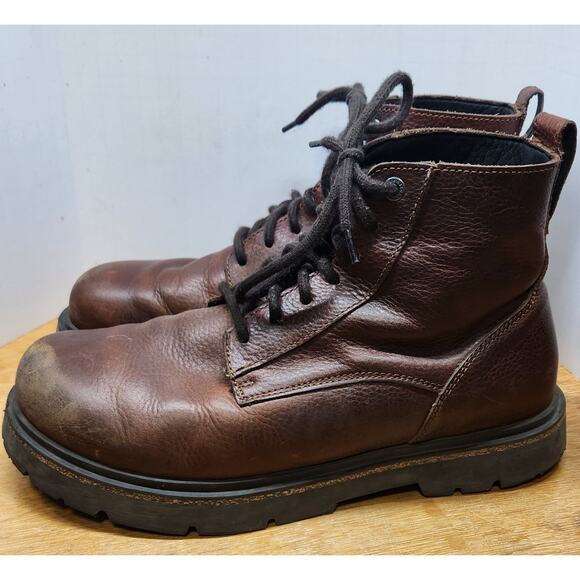 BIRKENSTOCK HIGHWOOD Lace Mid Boot Brown Pebble Grain Leather EU 41 US 8 main image 5
